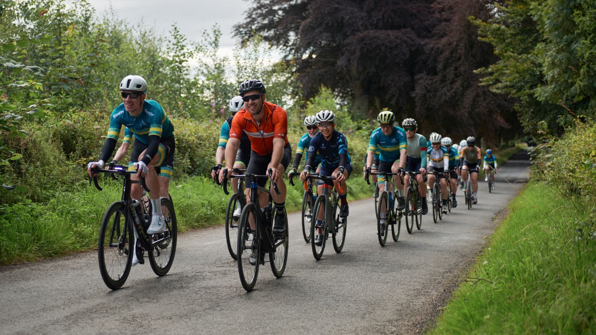 Cyclists enjoying their Vuelta a Espana holiday