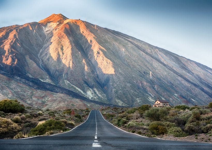 Mount Teide, visible whilst in Tenerife cycling